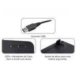 Teclado Kmex Padrão Abnt2, Usb, Preto - Km-3928u