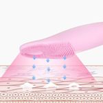 Escova Limpeza Facial Massageador Anti-acne Esfoliante Beleza Rosa