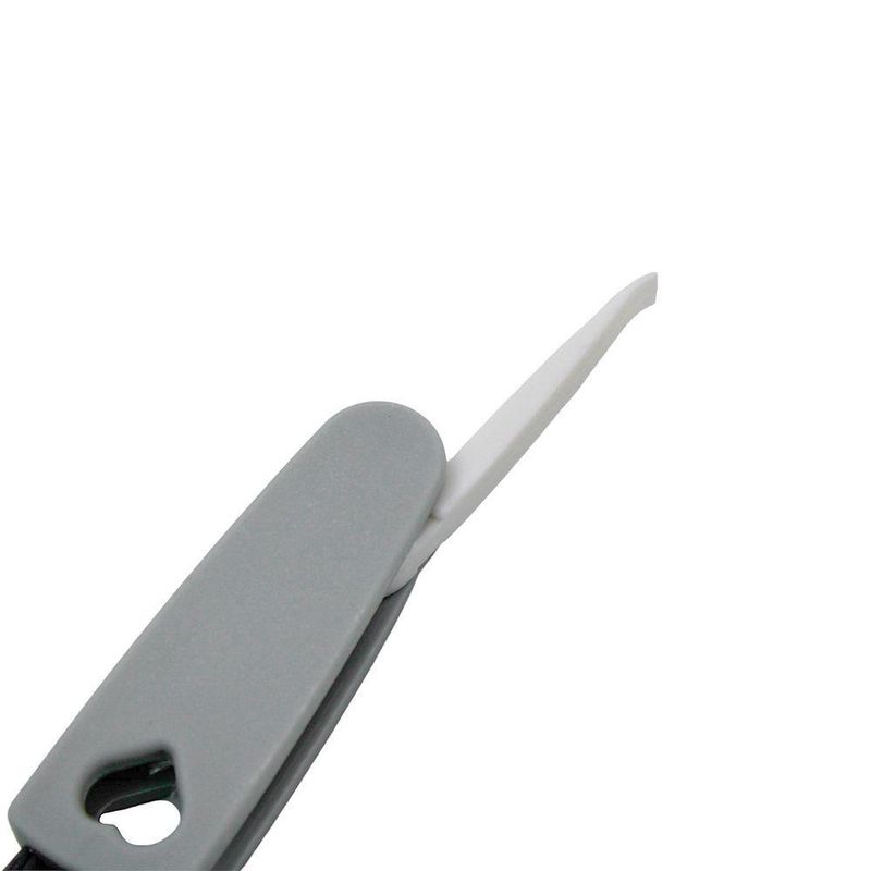 Escova De Limpeza Multiuso Para Teclado Cantos Frisos Notebooks 3 Em 1 Cinza