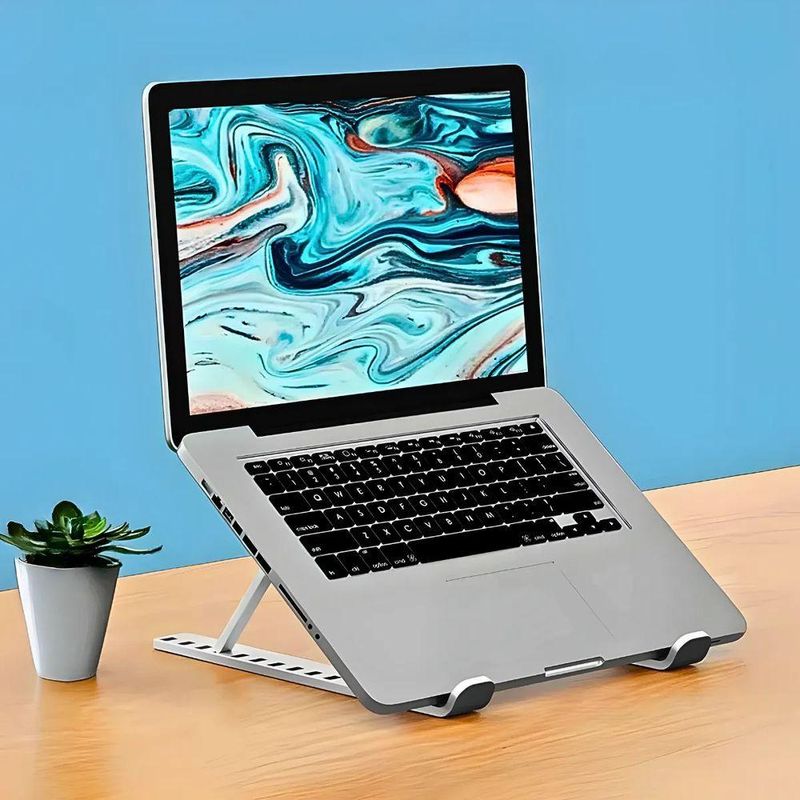 Suporte Para Notebook, Tablet Ajustável Portátil C/10 Níveis Altura E Refrigeração Otimizada