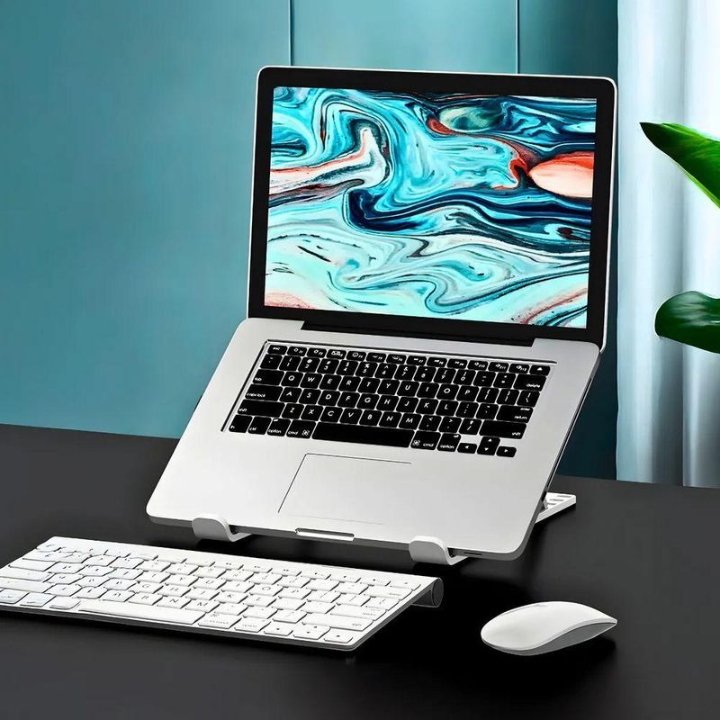 Suporte Para Notebook, Tablet Ajustável Portátil C/10 Níveis Altura E Refrigeração Otimizada