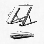 Suporte Para Notebook, Tablet Ajustável Portátil C/10 Níveis Altura E Refrigeração Otimizada
