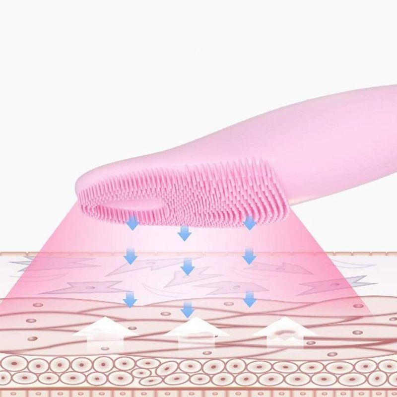 Escova Limpeza Facial Massageador Anti-acne Esfoliante Beleza Azul