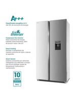 Geladeira 434L Philco Smart Cooling Side By Side PRF535ID 110V