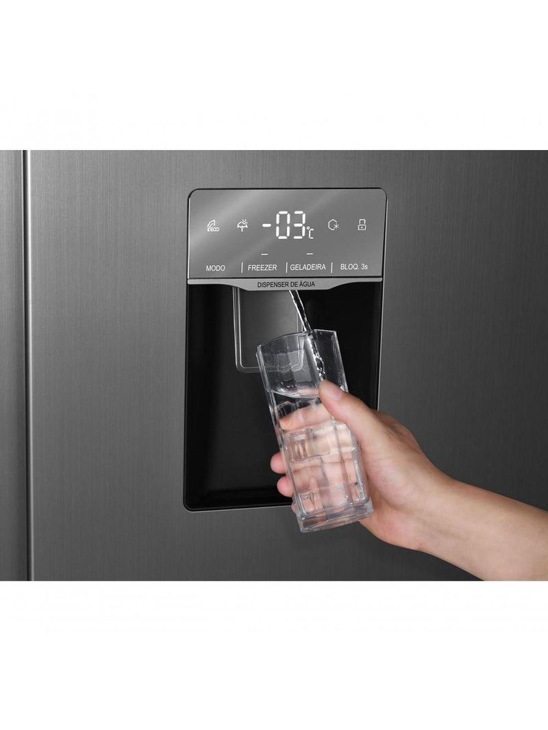 Geladeira 434L Philco Smart Cooling Side By Side PRF535ID 110V