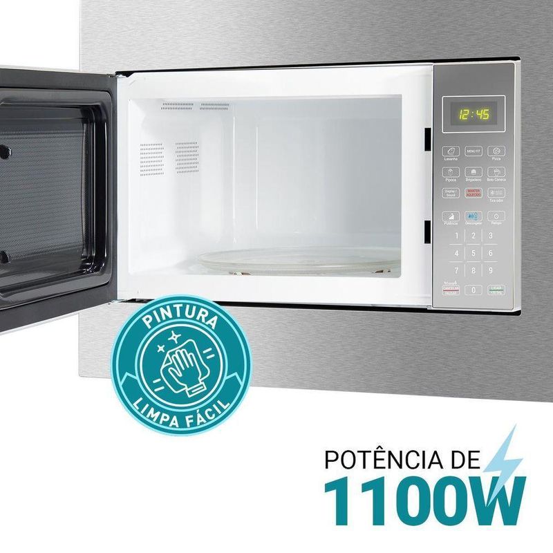 Micro-ondas De Embutir 28L Philco Limpa Fácil 1400W PMB30E 220V