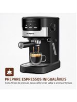 Cafeteira Espresso Dolce Crema 20 Bar Mondial Preto/inox 1200W - C-21-E-CNP 110V
