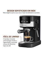 Cafeteira Espresso Dolce Crema 20 Bar Mondial Preto/inox 1200W - C-21-E-CNP 110V