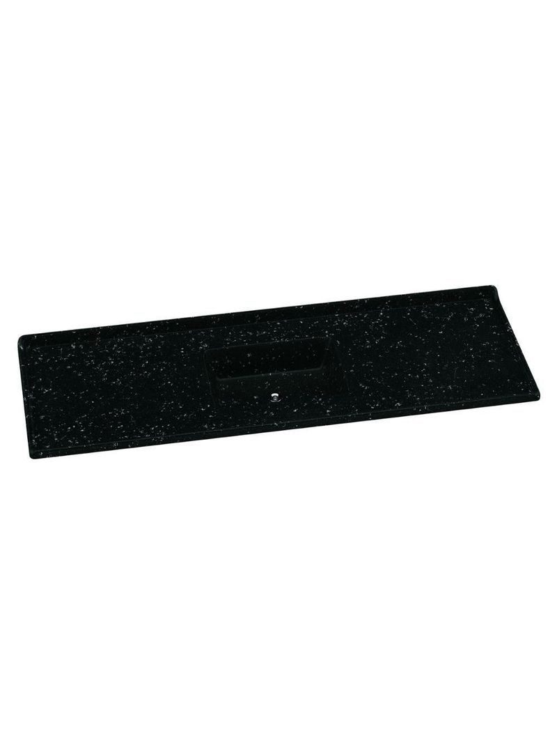 Pia De Cozinha Mármore Sintético 160x55cm Multimóveis CR20482 Preto