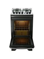 Fogão 4 Bocas Dako Supreme Mesa de Inox e Timer Bivolt - Preto