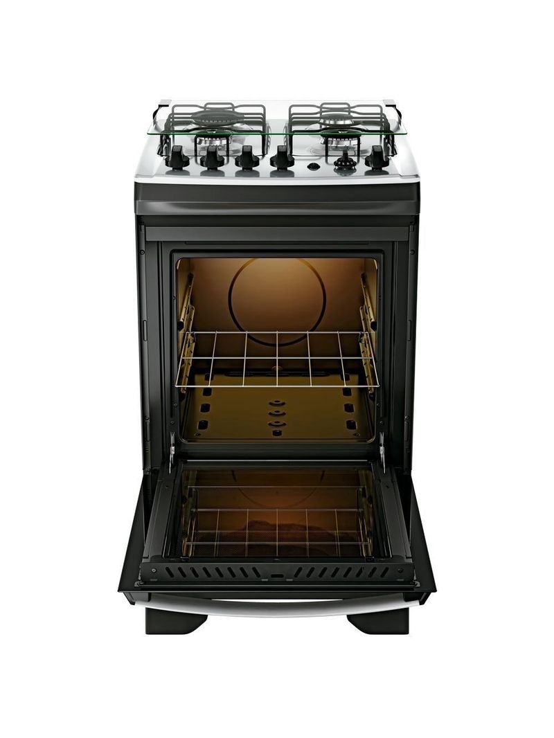 Fogão 4 Bocas Dako Supreme Mesa de Inox e Timer Bivolt - Preto