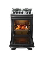 Fogão 4 Bocas Dako Supreme Mesa de Inox e Timer Bivolt - Preto