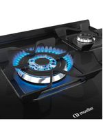 Fogão Mueller 5 Bocas Com Mesa De Vidro E Grades De Ferro Preto Bivolt