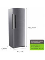Refrigeador Consul Frost Free Inox 386L Crm44Akbna Inox 127V