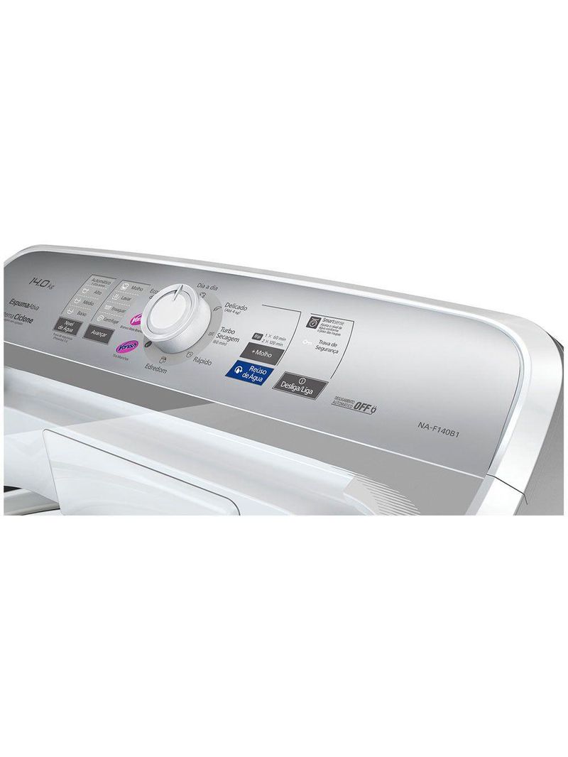 Lavadora De Roupas 14Kg Com Sistema Ciclon Panasonic 220V