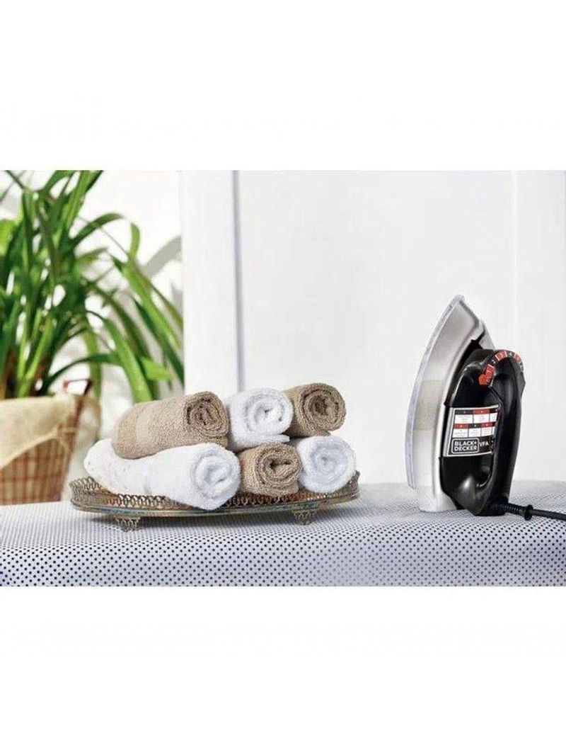 Ferro De Passar A Seco Black&Decker Preto/Prata