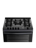 Fogão Dako 5 Bocas A Gas Supreme Timer Glass Titanium Bivolt