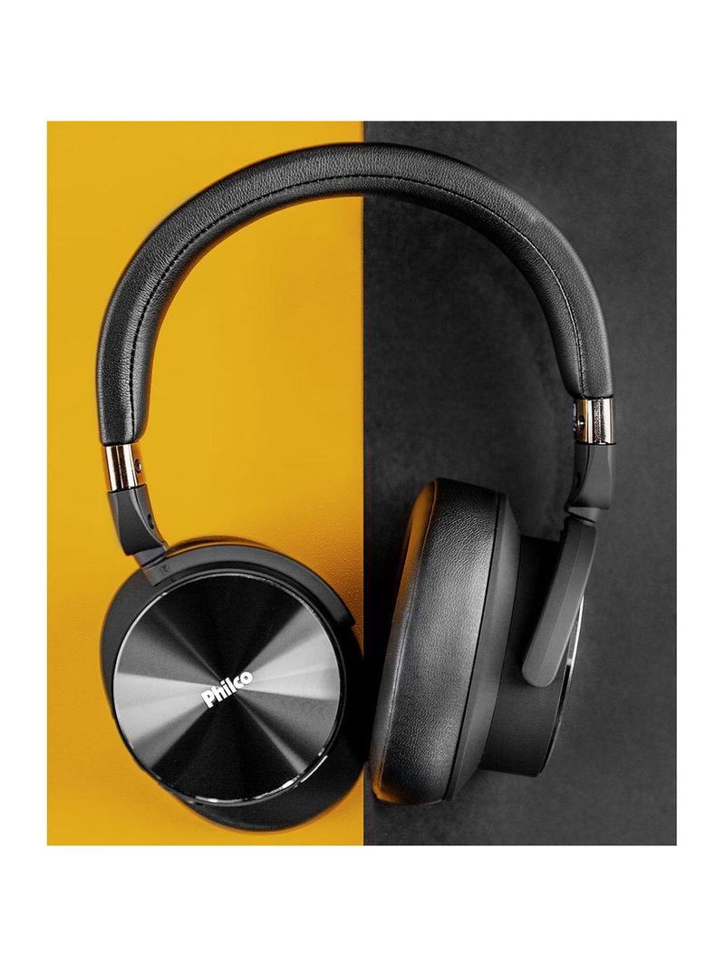 Fone de Ouvido Philco PFO04BTP Wireless Noise-Cancelling 30H Bateria