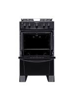 Fogão 4 Bocas Atlas Mônaco Plus Com Mesa Inox E Acendimento Automático Preto Bivolt
