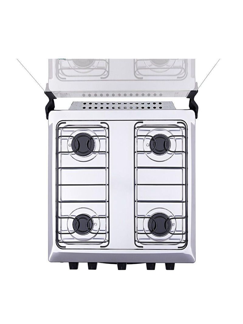 Fogão 4 Bocas Atlas Mônaco Plus Com Mesa Inox E Acendimento Automático Preto Bivolt
