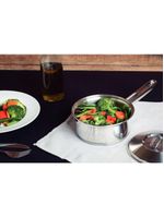 Panela Tramontina Solar Em Aço Inox Fundo Triplo Com Tampa E Cabo 16 Cm 1,4 L