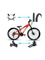 Bicicleta Viking Aro 26 Tuffx25/30 Vmaxx Freio Hidráulico 21v Vermelho Neon