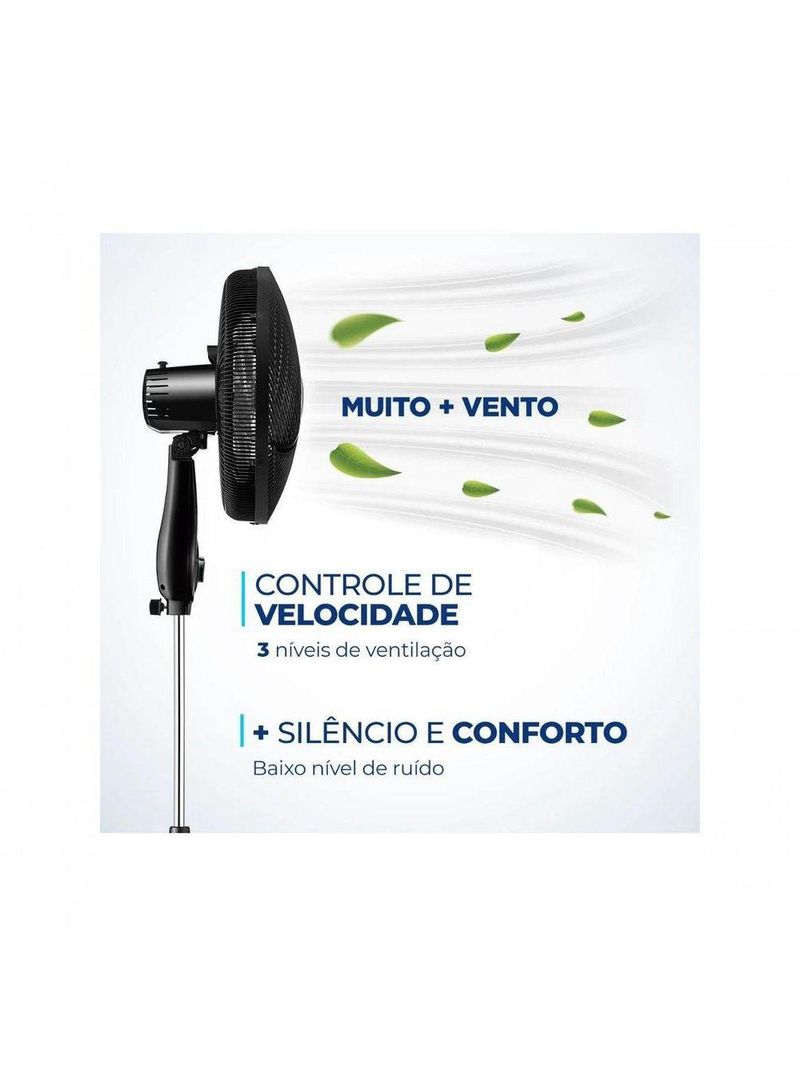 Ventilador De Coluna Mondial Vsp-40c-b 40cm 6 Pas - 220V