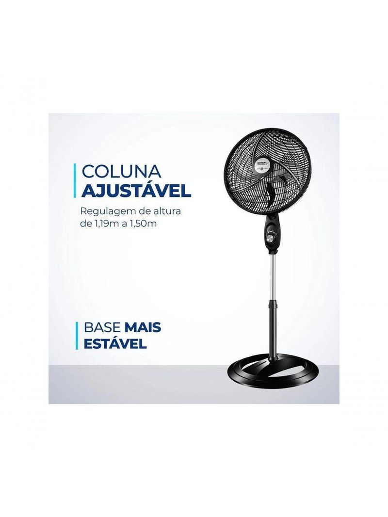 Ventilador De Coluna Mondial Vsp-40c-b 40cm 6 Pas - 220V