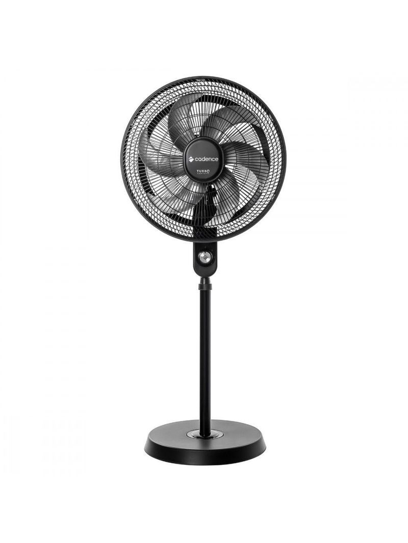Ventilador Coluna 50 Cm Turbo Confort Preto Cadence Preto 110V