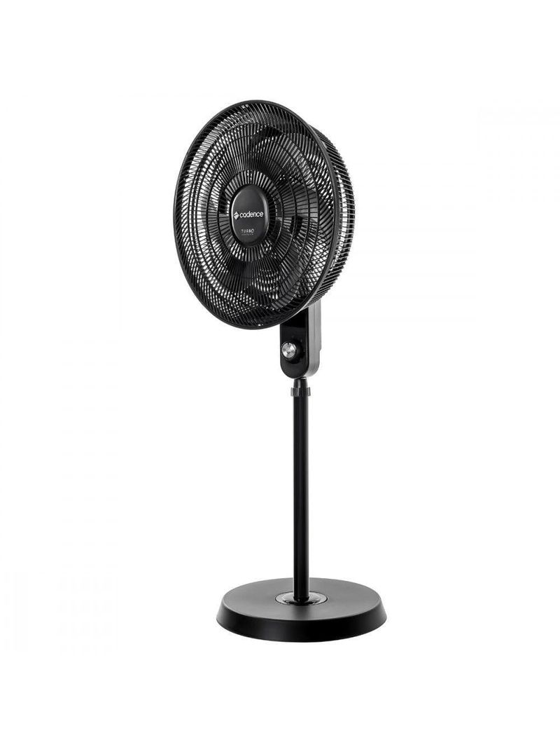 Ventilador Coluna 50 Cm Turbo Confort Preto Cadence Preto 110V