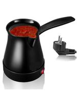 Cafeteira Turca Eletrica 600w Maquina De Cafe Expresso Europeu Com Aquecedor Rapido Cozinha Trabalho Portatil Preta