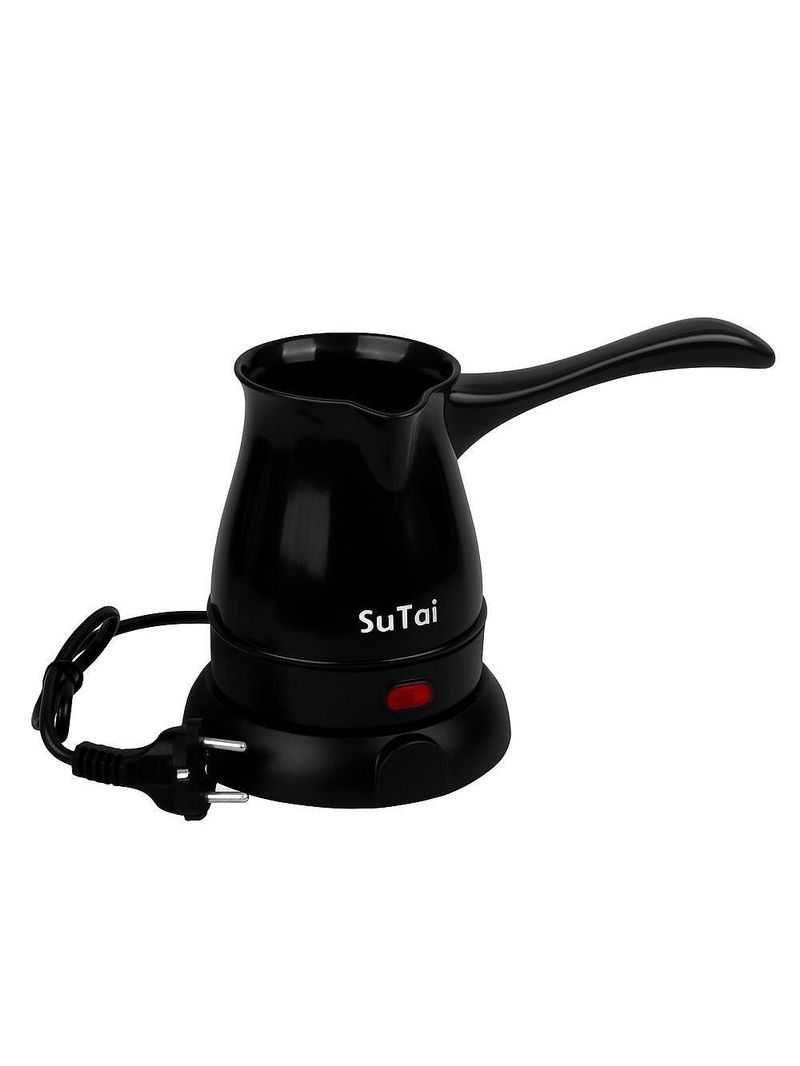 Cafeteira Turca Eletrica 600w Maquina De Cafe Expresso Europeu Com Aquecedor Rapido Cozinha Trabalho Portatil Preta