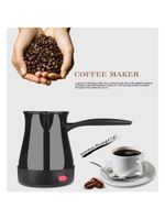Cafeteira Turca Eletrica 600w Maquina De Cafe Expresso Europeu Com Aquecedor Rapido Cozinha Trabalho Portatil Preta