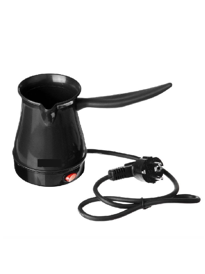 Cafeteira Turca Eletrica 600w Maquina De Cafe Expresso Europeu Com Aquecedor Rapido Cozinha Trabalho Portatil Preta