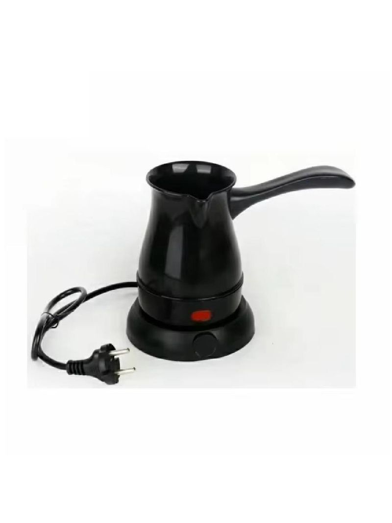 Cafeteira Turca Eletrica 600w Maquina De Cafe Expresso Europeu Com Aquecedor Rapido Cozinha Trabalho Portatil Preta