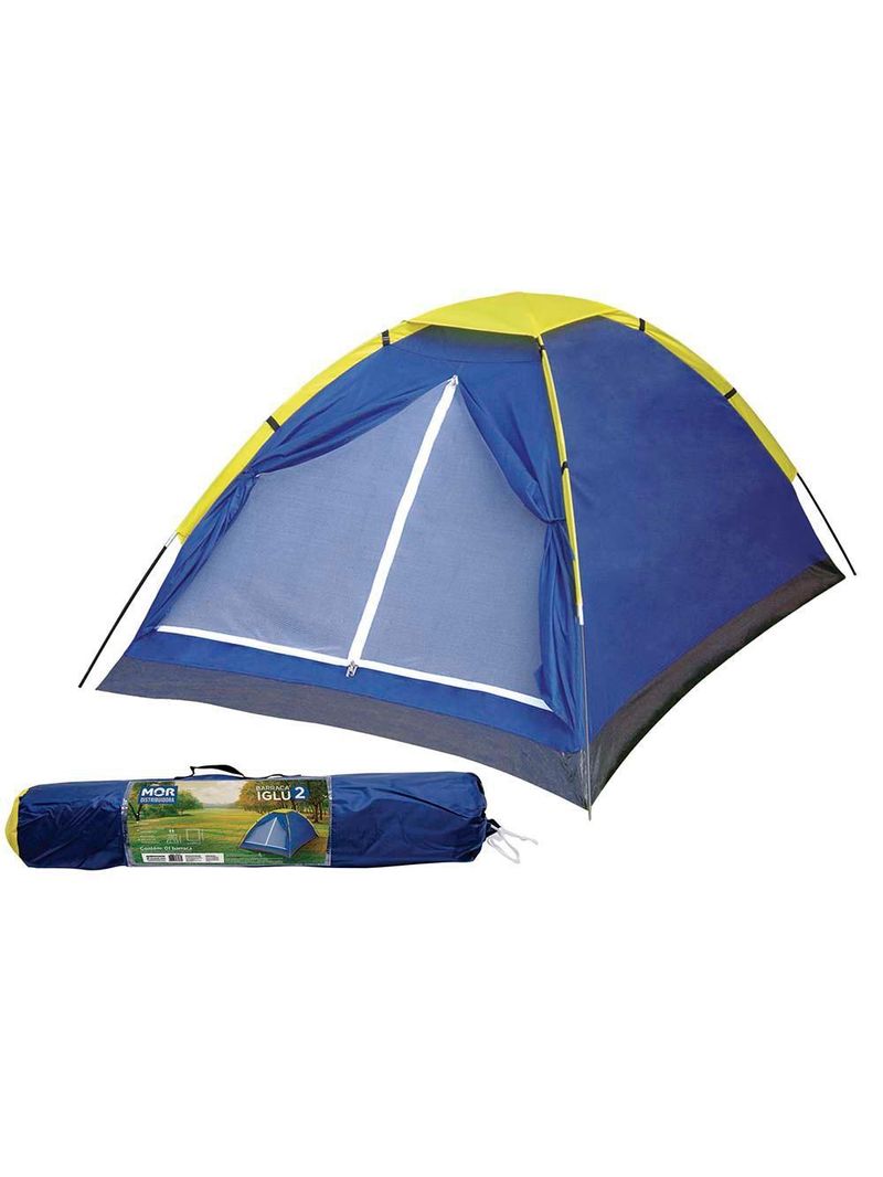Barraca camping iglu impermeável 2 pessoas mor
