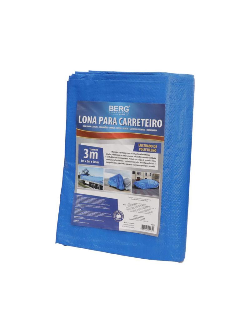 Lona carreteiro 3x2m 100g/m² - corneta