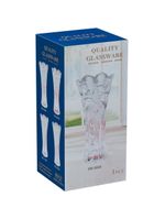 Vaso  vidro transparente 19x9x9cm gs