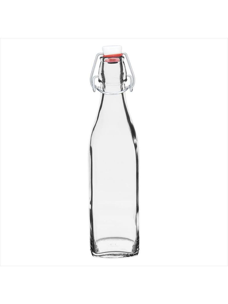 Garrafa 25x8x8cm 500ml vidro transp com bormioli rocco swing