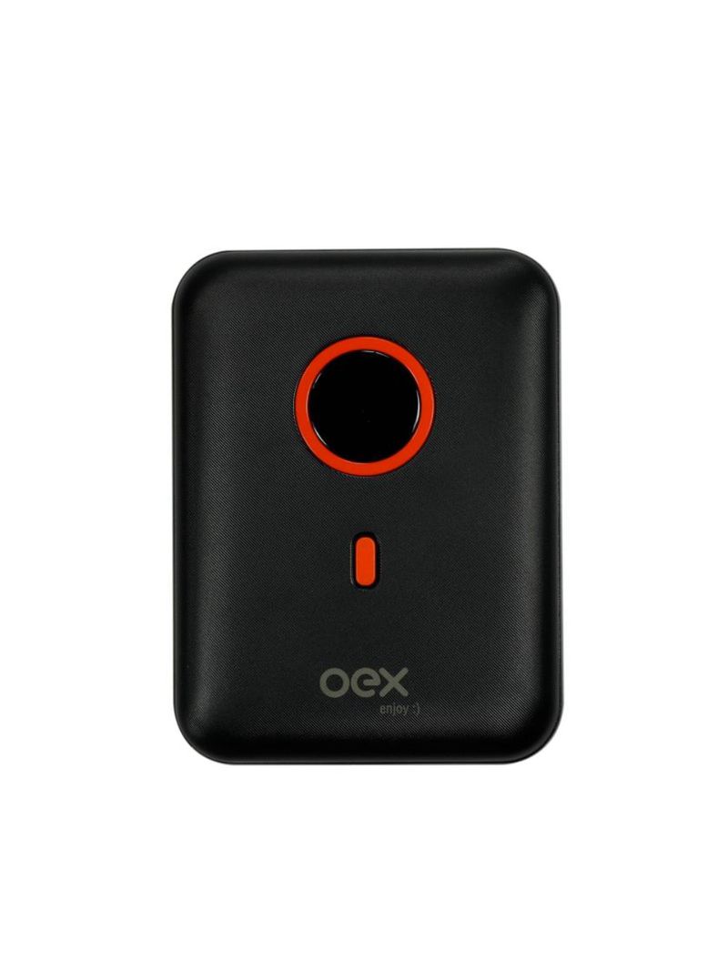 Carregador portátil power bank style 10000mah preto oex