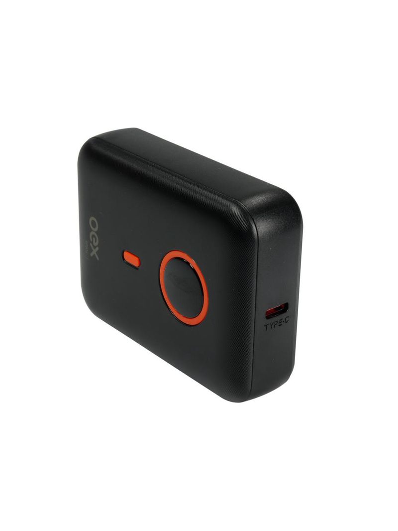 Carregador portátil power bank style 10000mah preto oex
