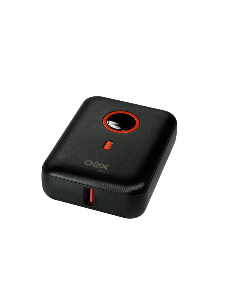 Carregador portátil power bank style 10000mah preto oex