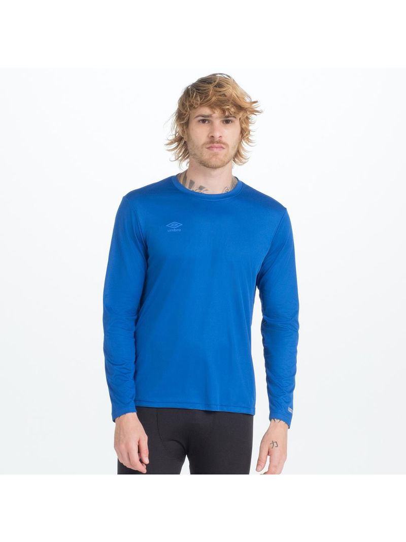 Camisa ml masculina umbro basic uv