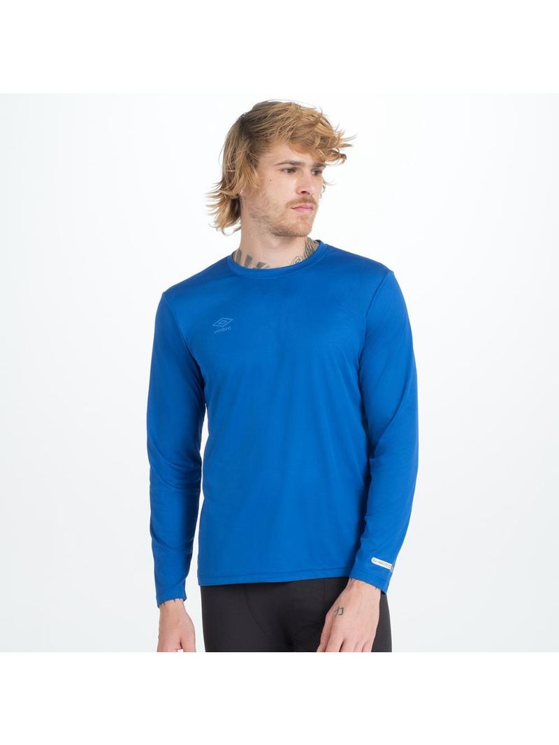 Camisa ml masculina umbro basic uv