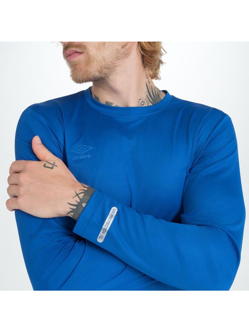 Camisa ml masculina umbro basic uv