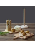 Suporte papel toalha  madeira natural gs