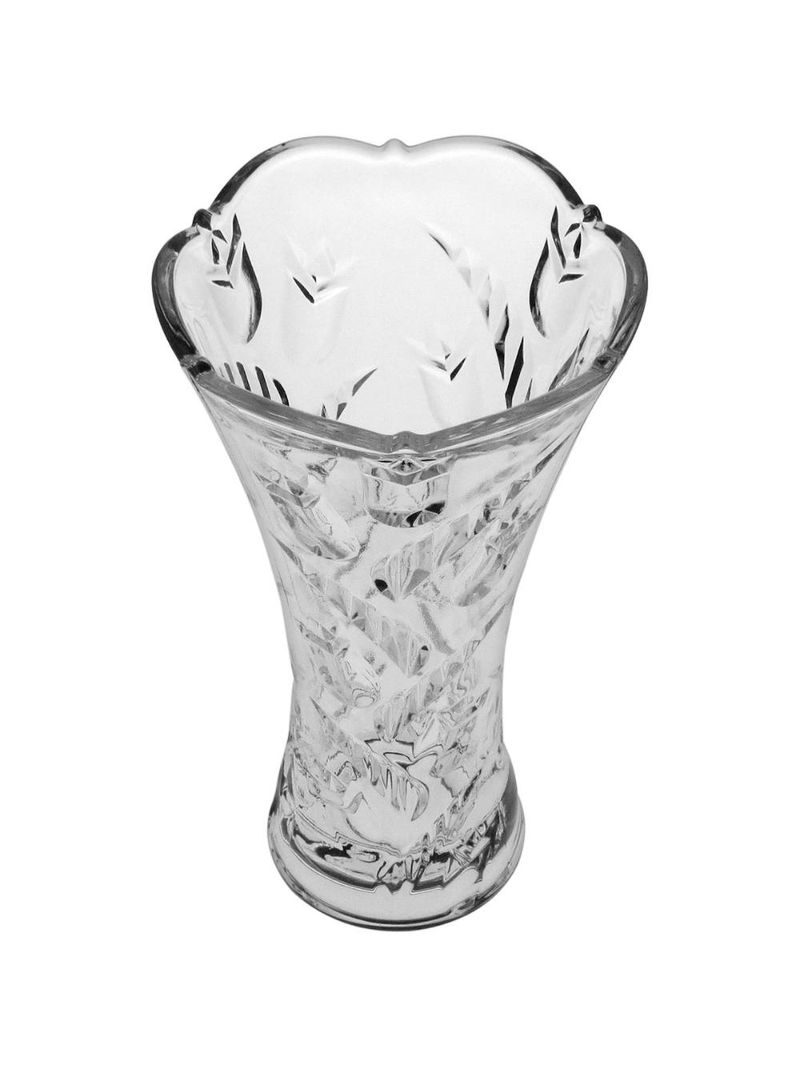 Vaso vidro transparente 24 x 13 x 13 cm