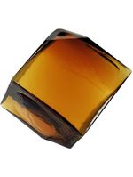 Vaso vidro 11x11x11cm Âmbar