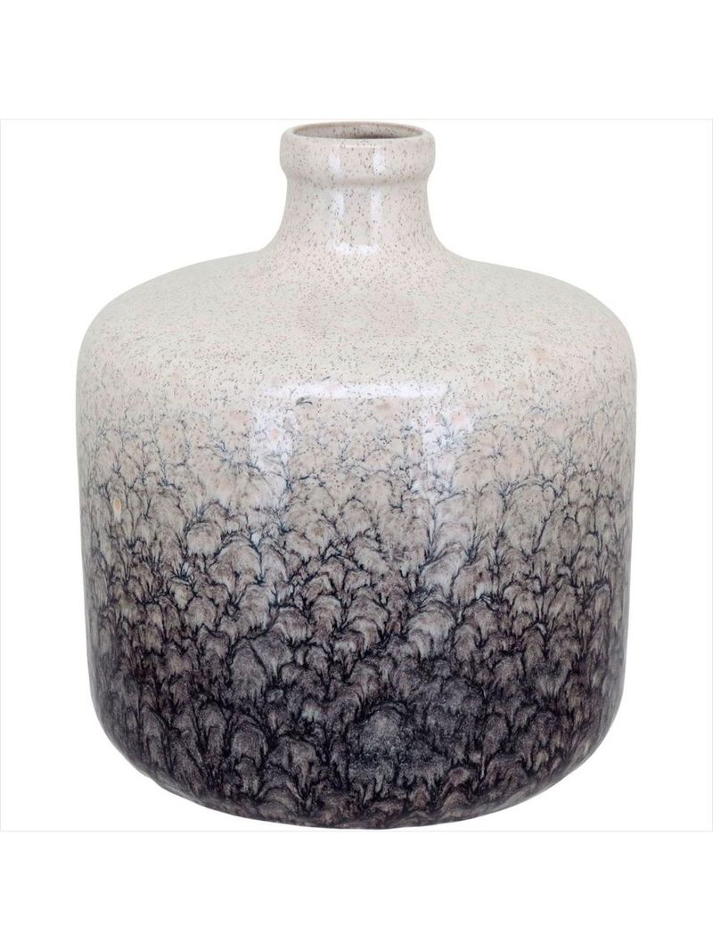 Vaso cerâmica 20x17x17cm azul
