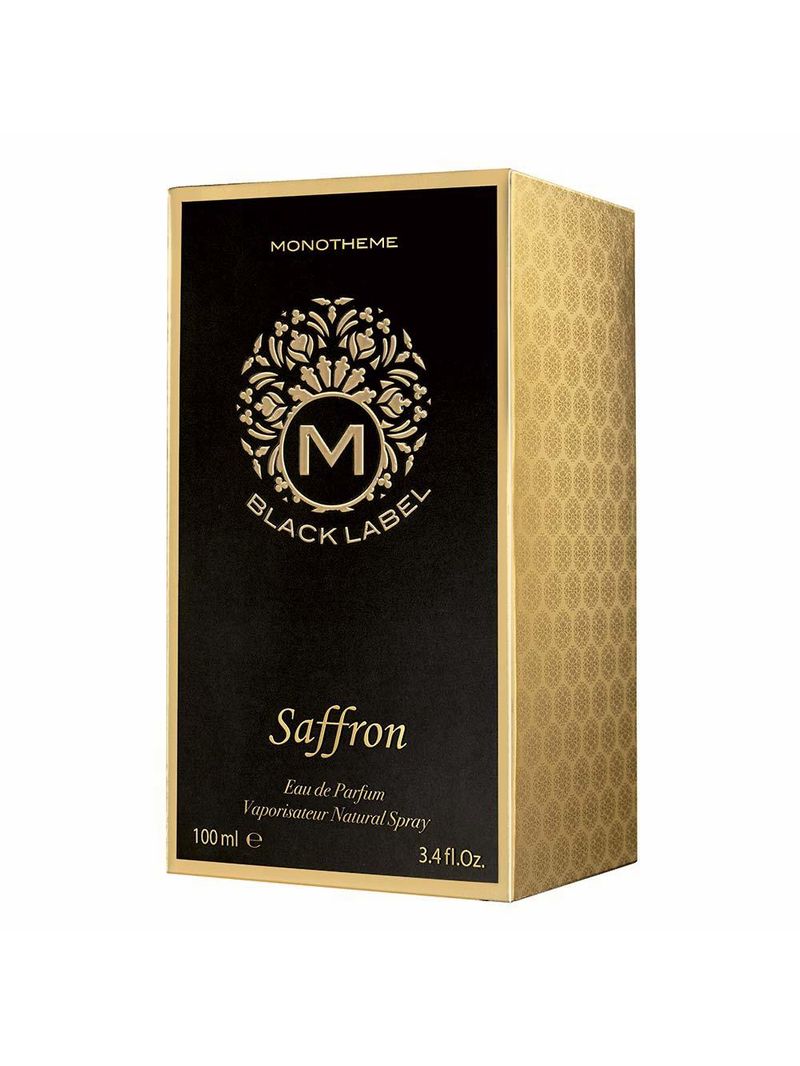 Black label saffron monotheme perfume unissex eau de parfum